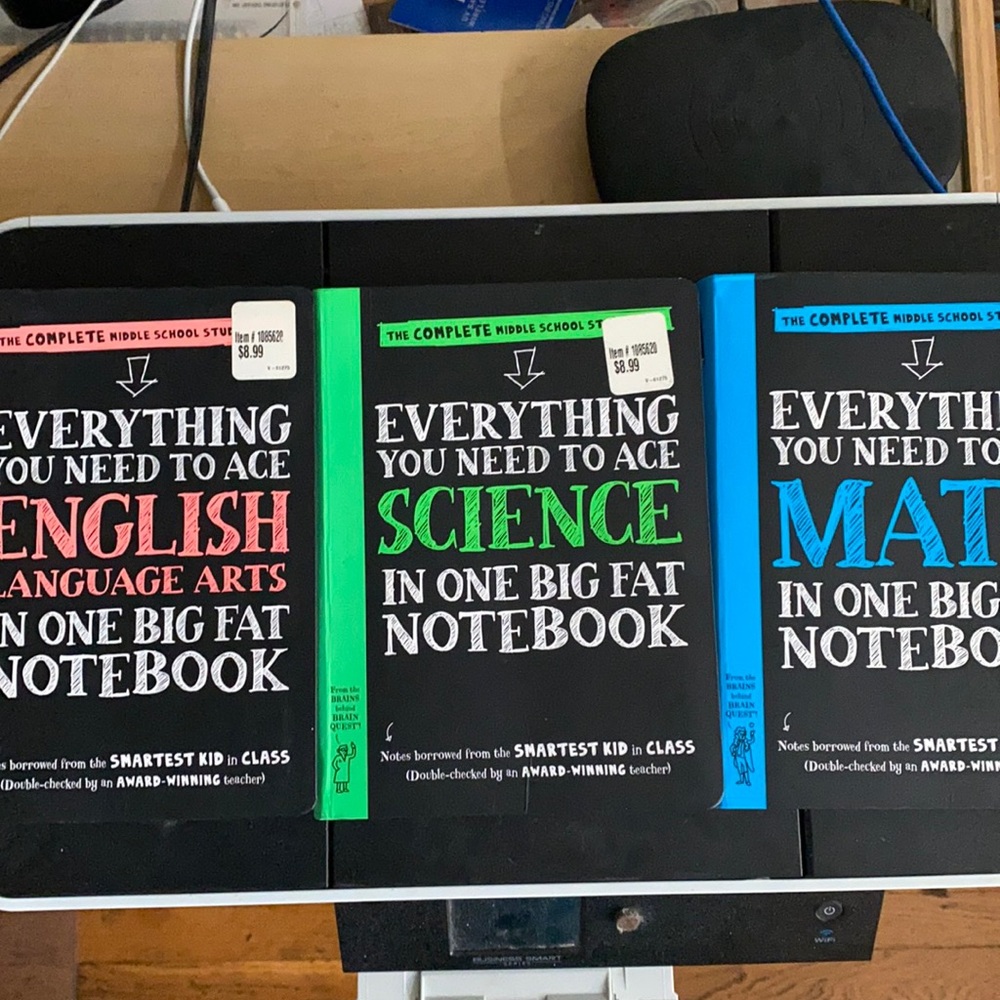 The complete middle school study guide in English, Math and Science